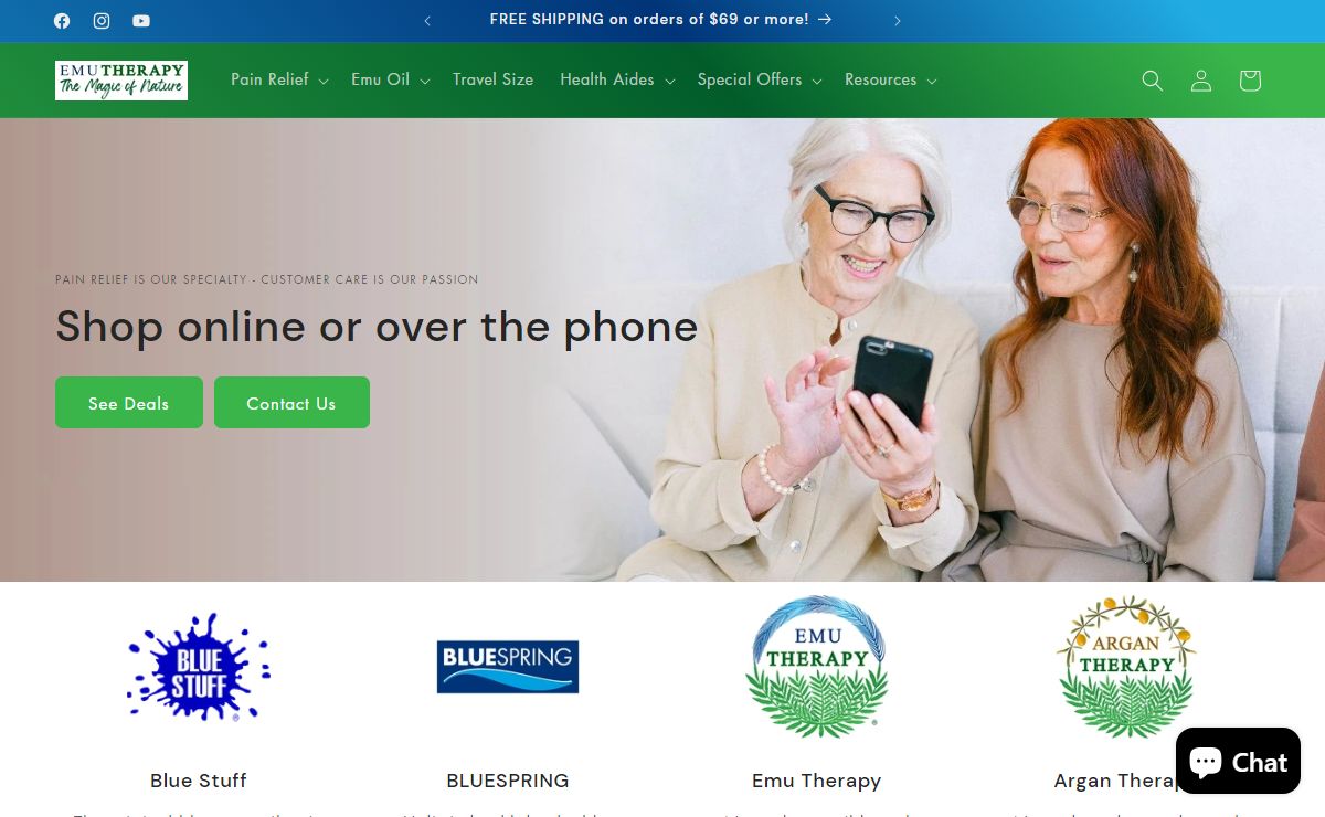Natural Pain Relief Products | Joint & Muscle Pain Relief – Emu Therapy