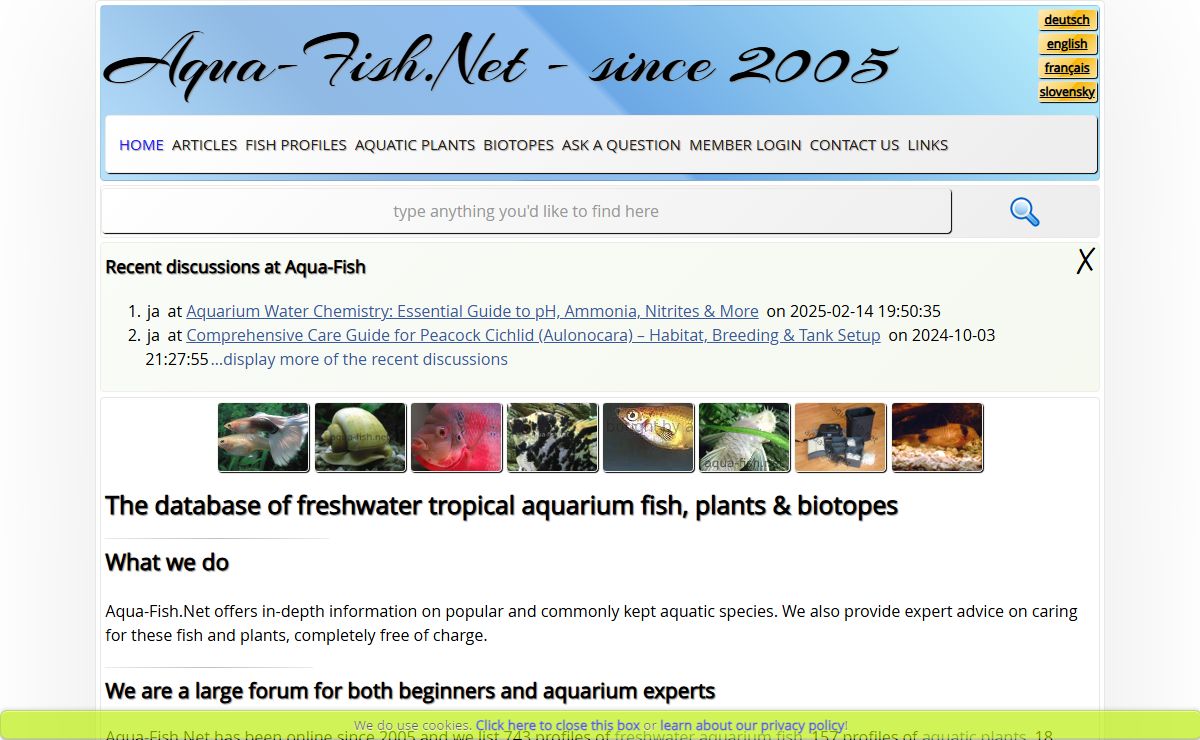 Comprehensive Guide to Tropical Freshwater Aquarium Fish, Plants, and Biotopes