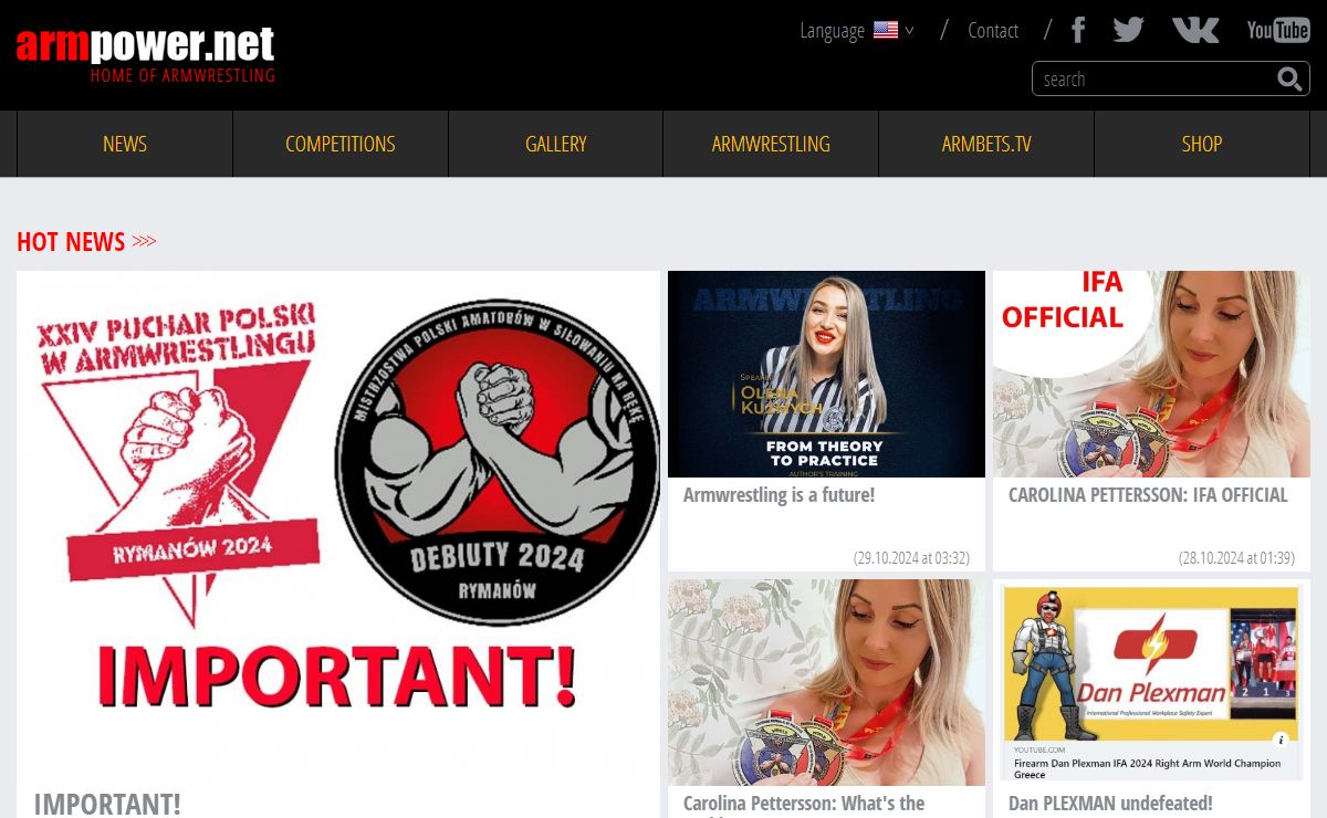 Armpower.NET - the Home of armwrestling # Armwrestling # Armpower.net