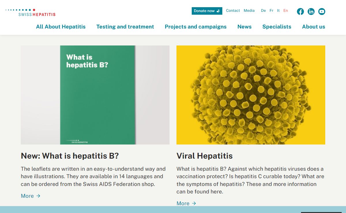 Swiss Hepatitis – Everything about hepatitis: from detection to…