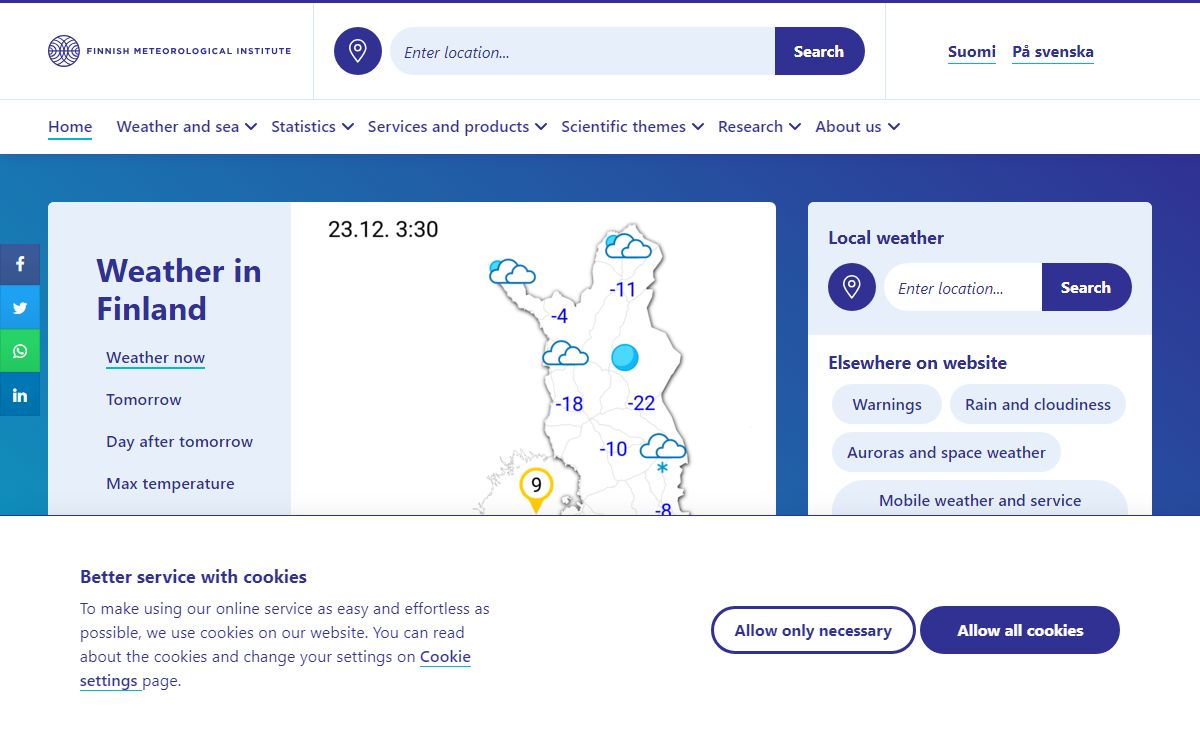Homepage - Finnish Meteorological Institute