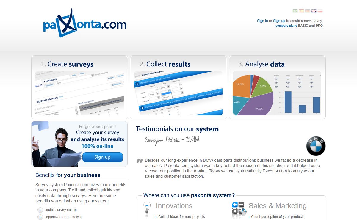 Paxonta.com - Survey OnLine Tools