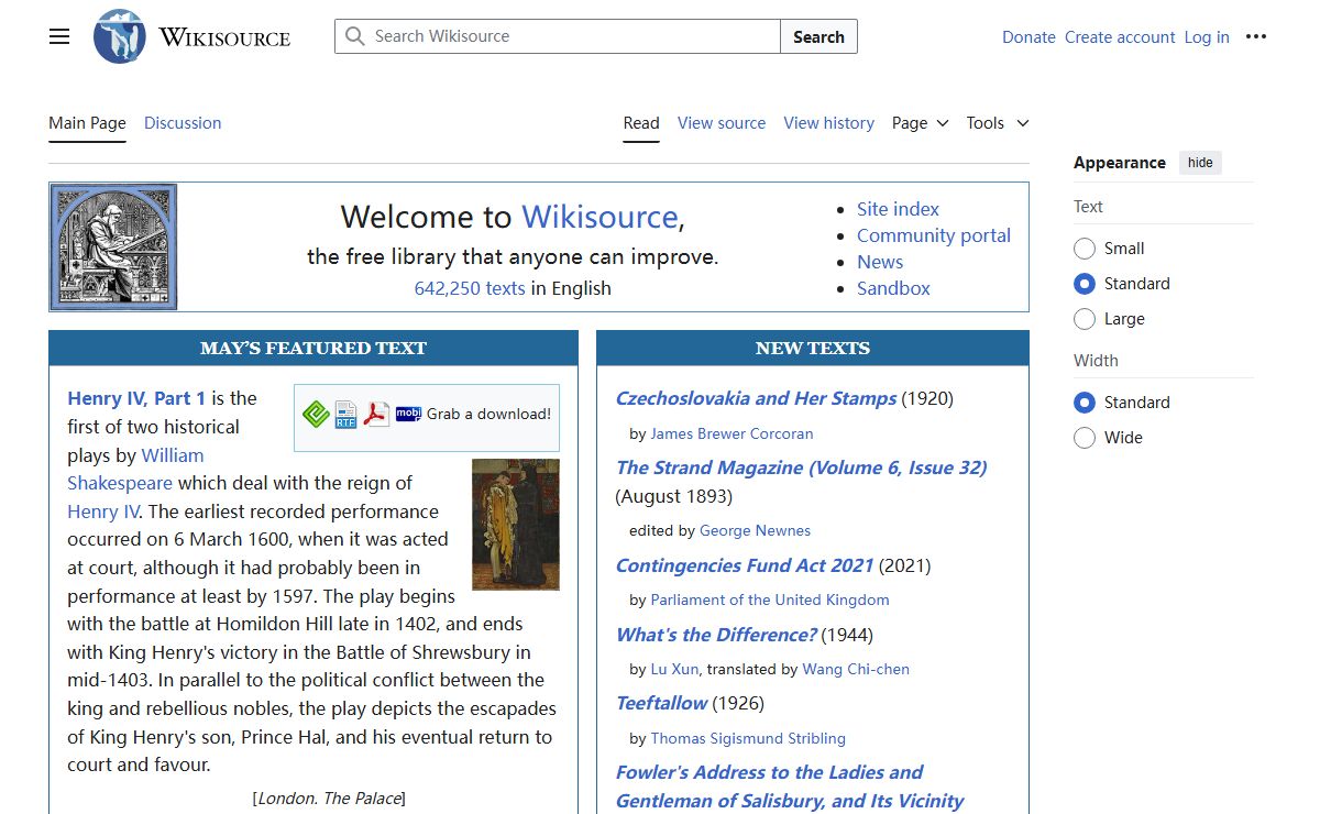 Wikisource, the free library