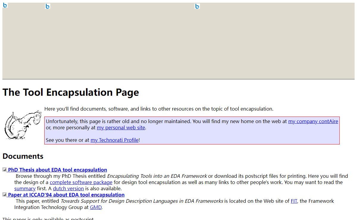 The Tool Encapsulation Page