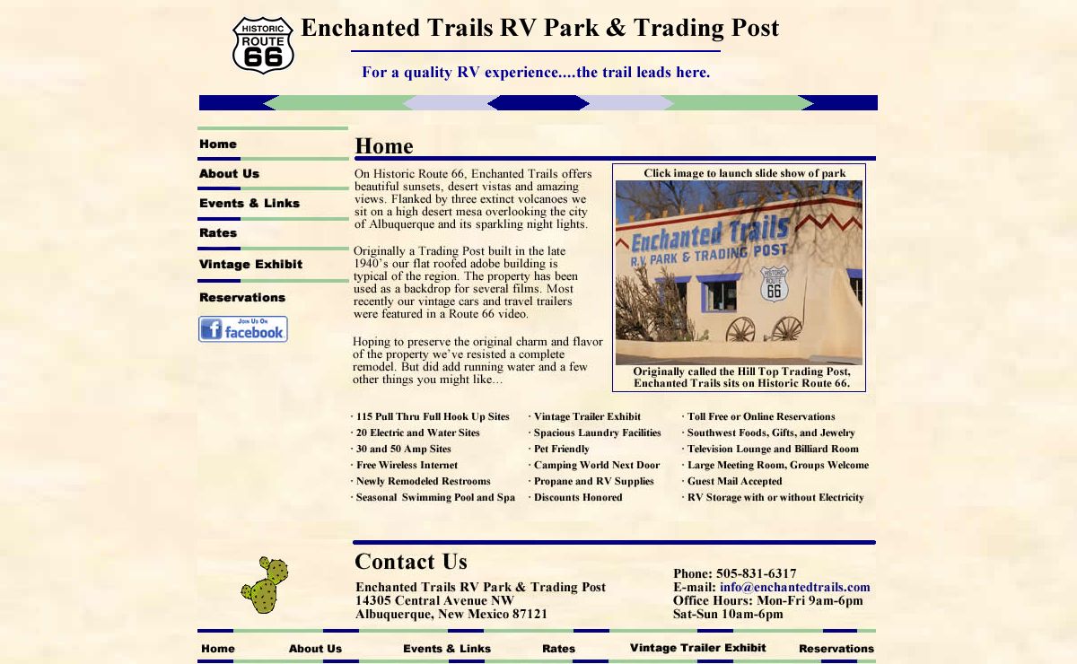 Enchanted Trails Home Page