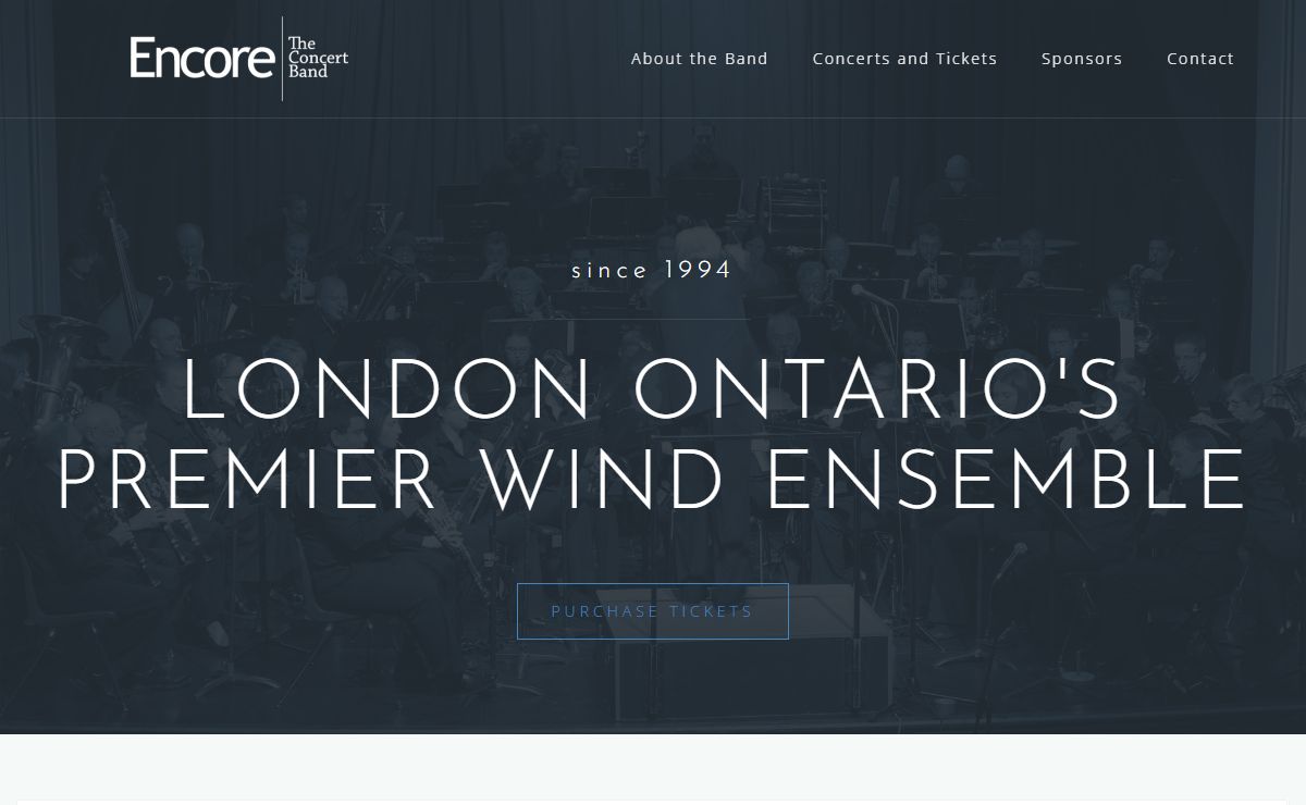 2024-2025 CONCERT SEASON - Encore: The Concert Band