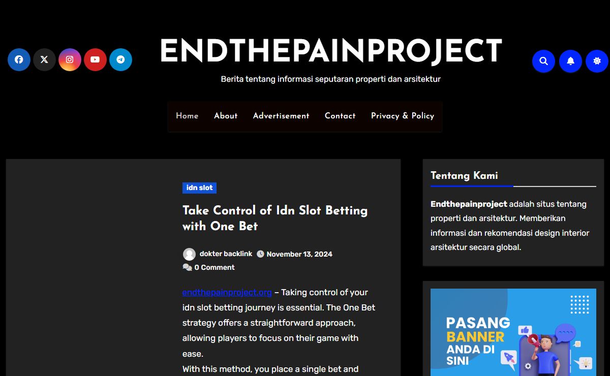 ENDTHEPAINPROJECT - Berita tentang informasi seputaran properti dan arsitektur