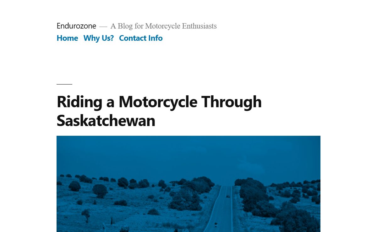 Endurozone – A Blog for Motorcycle Enthusiasts