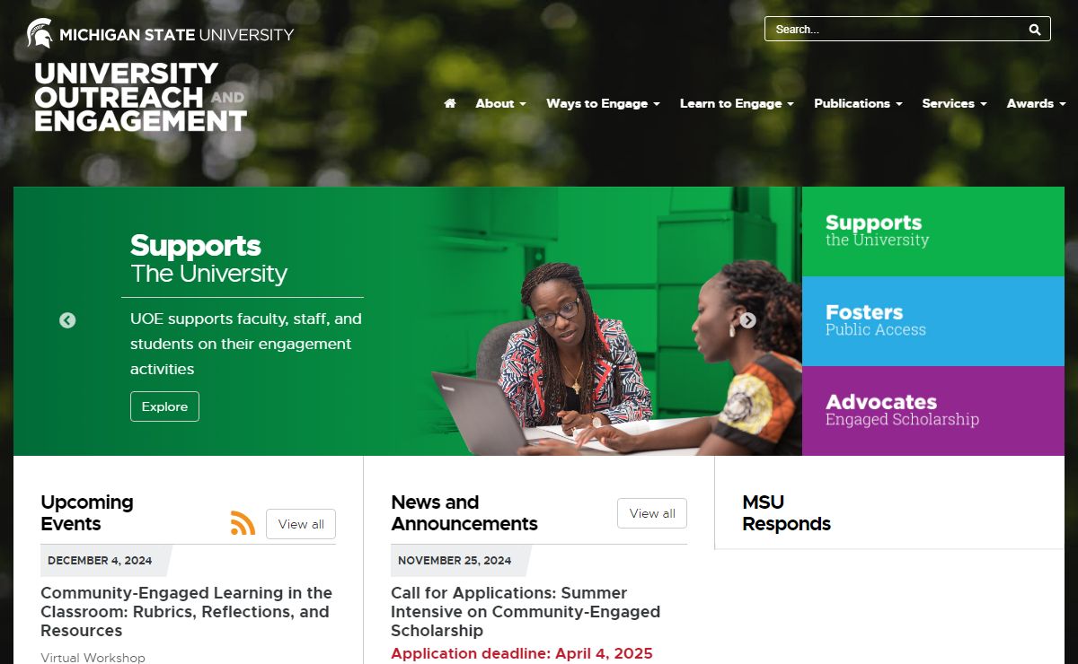 Home - University Outreach and Engagement - Michigan State University
