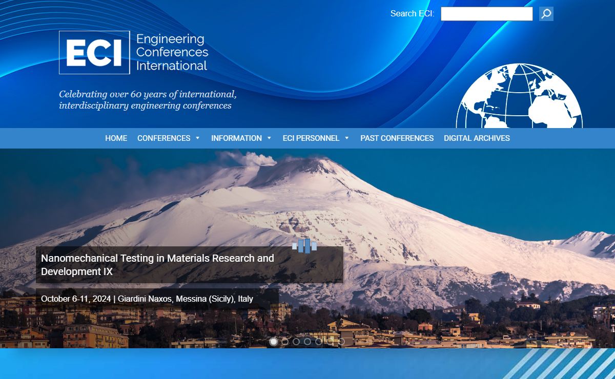 Engineering Conferences International | Celebrating over 60 years of international, interdisciplinary engineering conferences