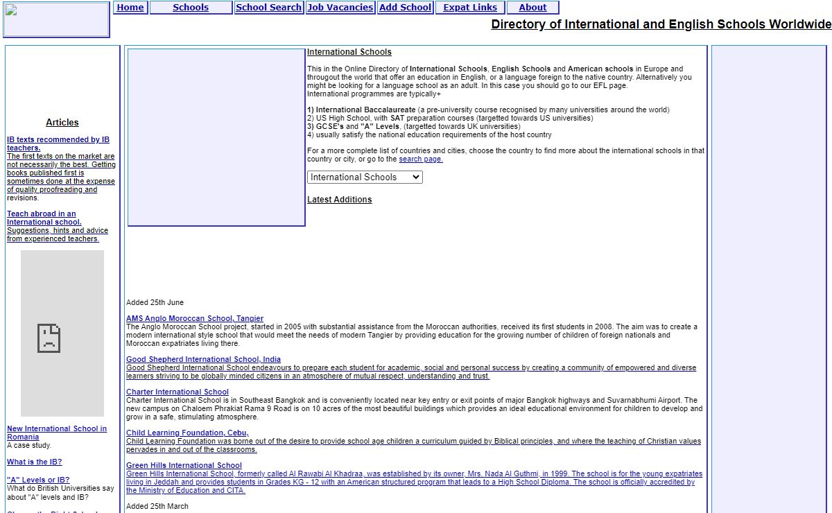 World Wide Schools - Directory of International and English Schools Worldwide