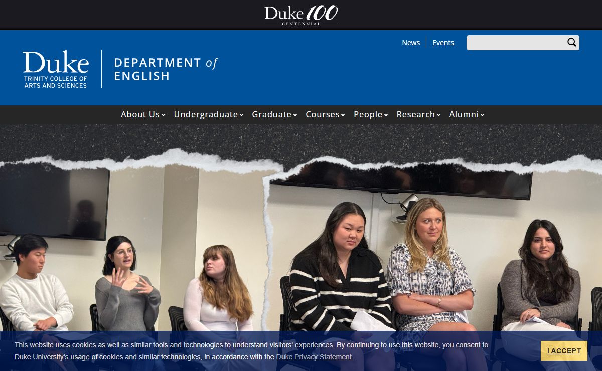 Front Page | English Department