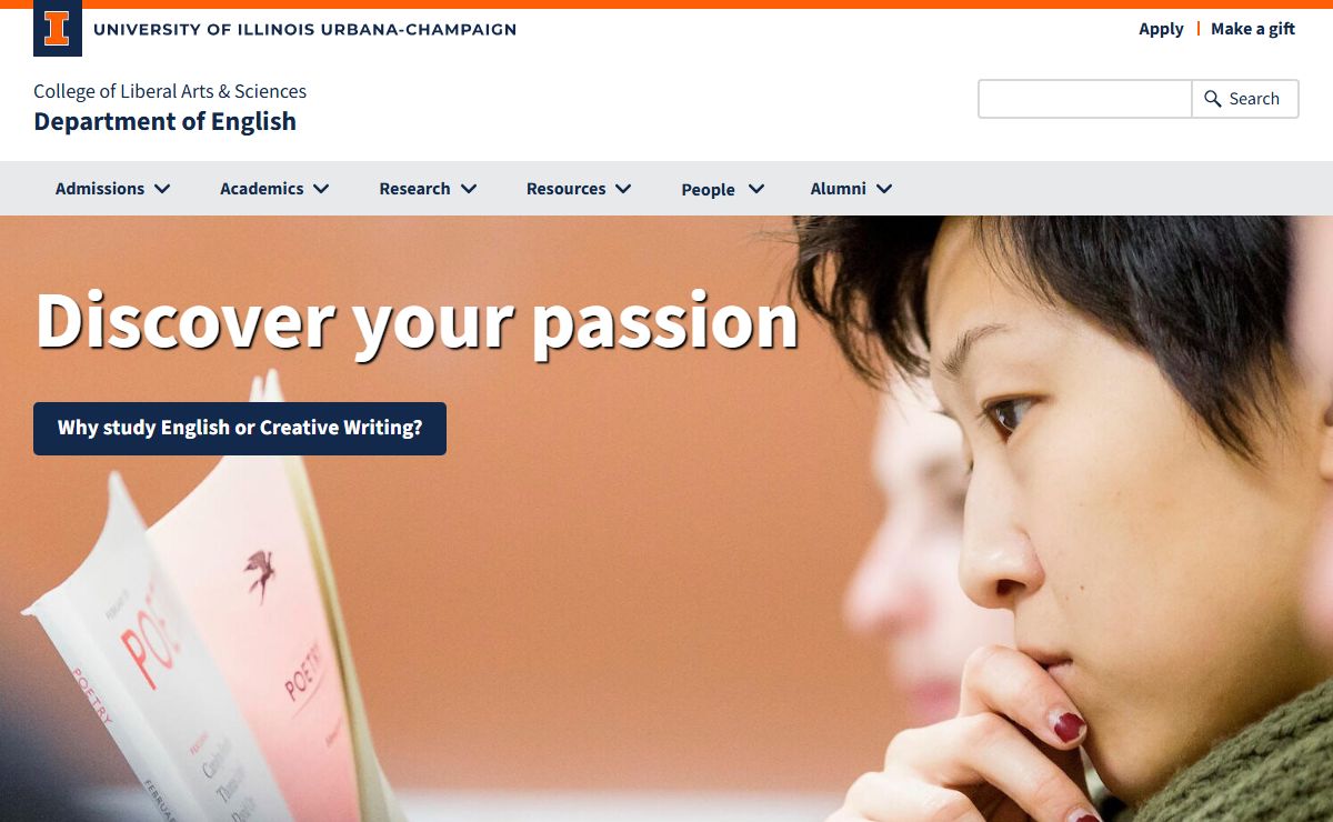 Home | Department of English | Illinois