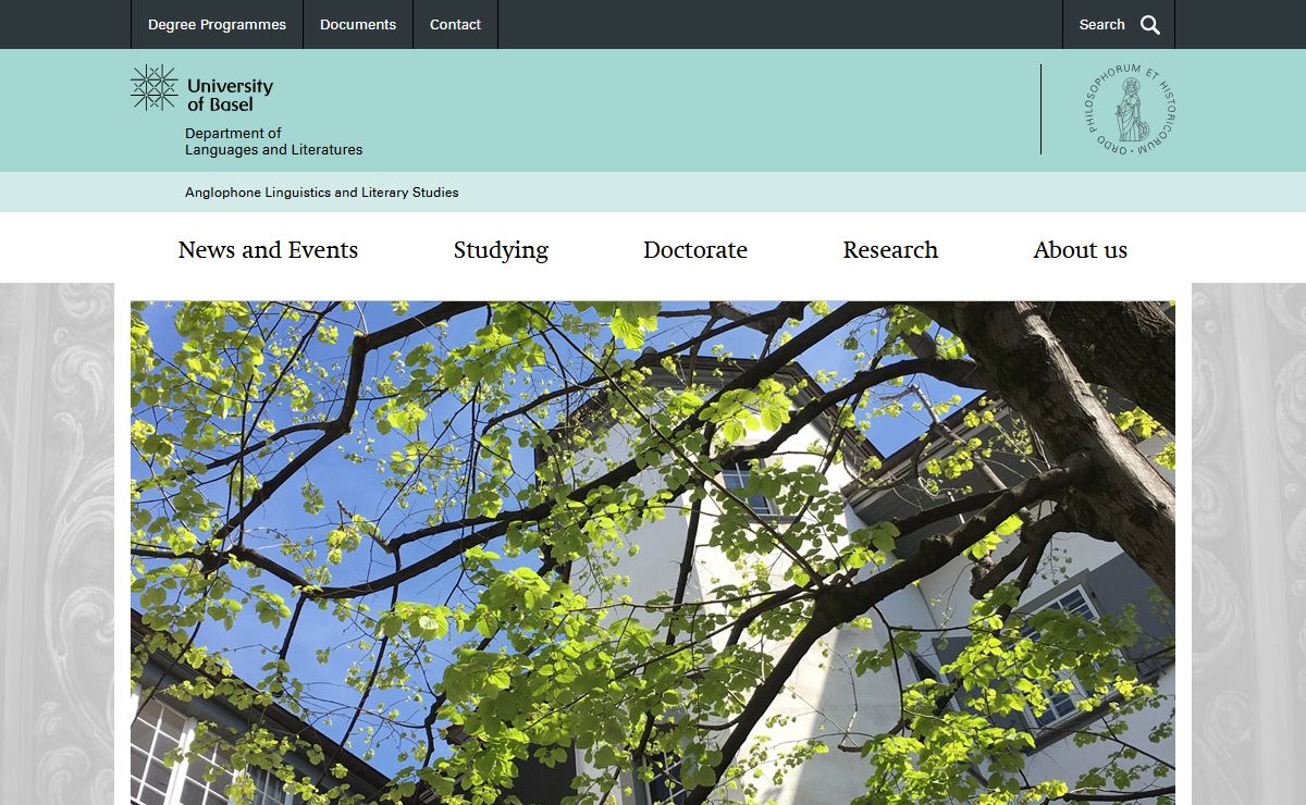 Home | Anglophone Linguistics and Literary Studies | University of Basel