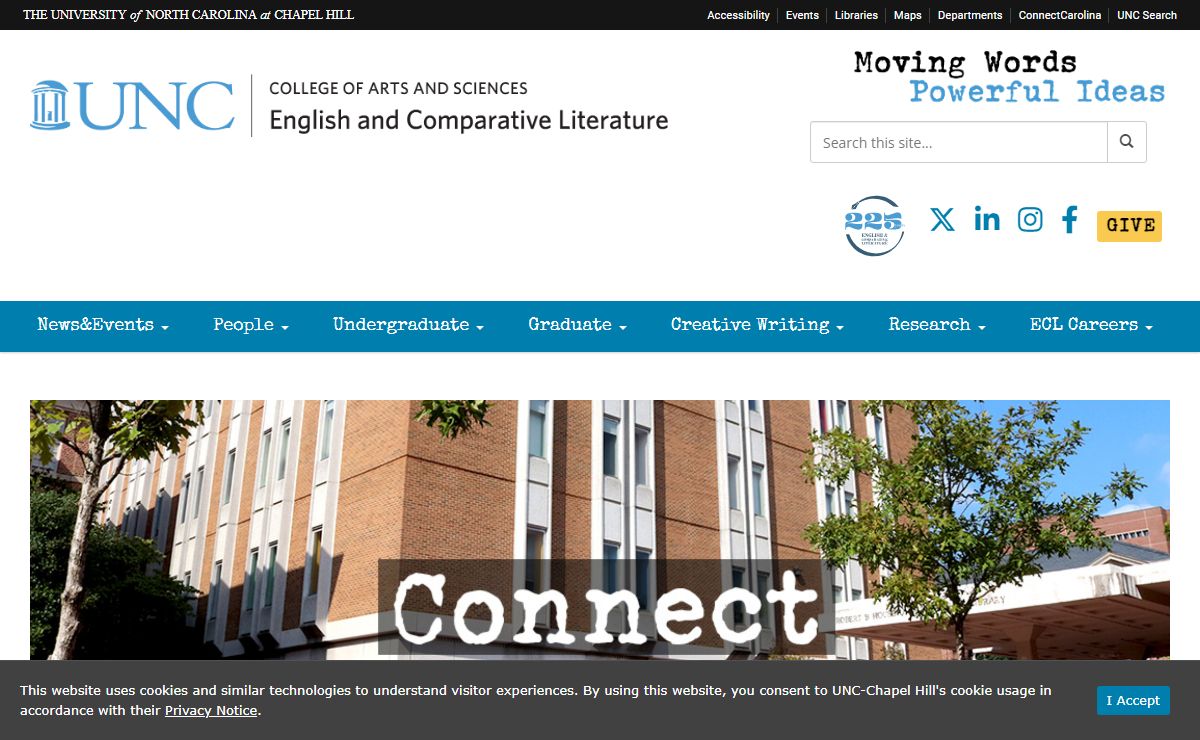 Home - UNC English & Comparative Literature