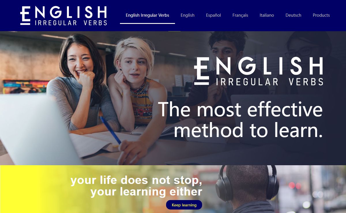 English Irregular Verbs — New English study process