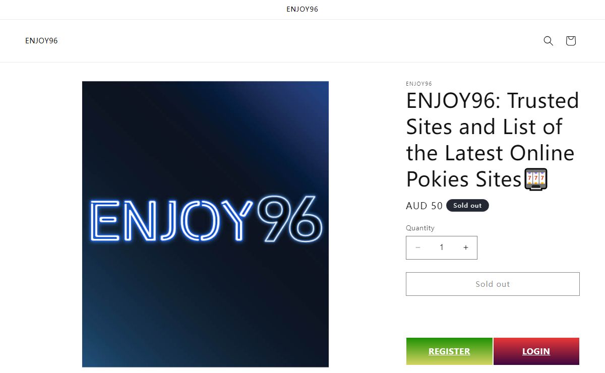 ENJOY96: Trusted Sites and List of the Latest Online Pokies Sites🎰