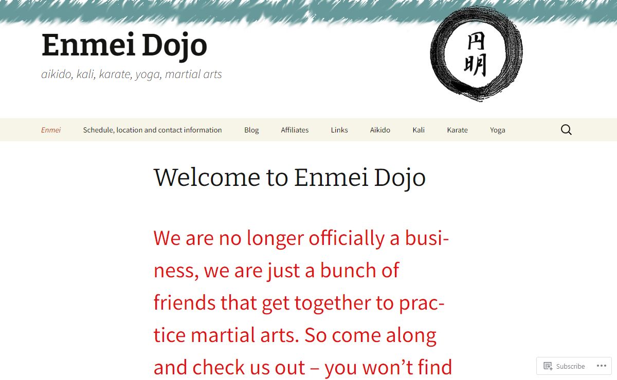 Enmei Dojo | aikido, kali, karate, yoga, martial arts