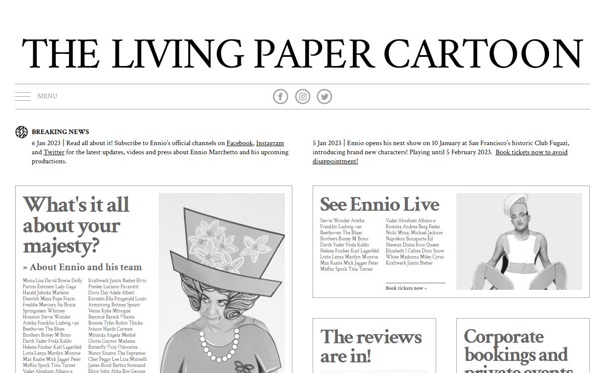 ENNIO MARCHETTO – The Living Paper Cartoon