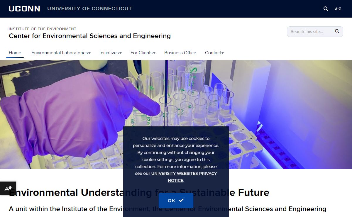 Home | Center for Environmental Sciences and Engineering