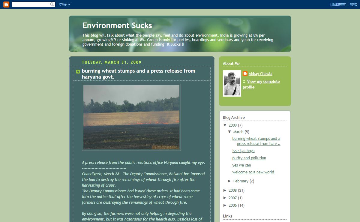Environment Sucks|Green Blog, Environment, Green Building, Building Green, Global Warming, Alternative Energy, Climate Change, Gurgaonharyana, Gurgaon, Haryana, India, Greenhouse Gas Emissions, Renewable Energy, Sustainable Development, Solar Energy, Biodiesel, Carbon Cycle, Ethanol, Fuel Cells, Hybrid Cars, Solar Panels, Wind Energy, Cleantech, rainwater harvesting, Energy Efficiency, Treehugger, Geothermal, solid waste, liquid waste, water, pollution, Environment news