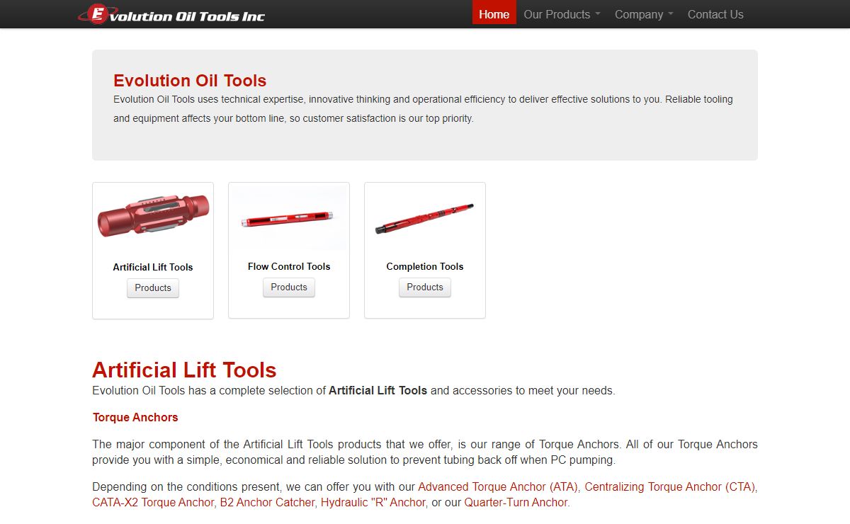 Evolution Oil Tools- Artificial Lift | Flow Control | Completions