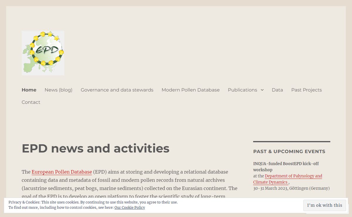 EPD activities, news, blog – European Pollen Database (EPD) news & activities