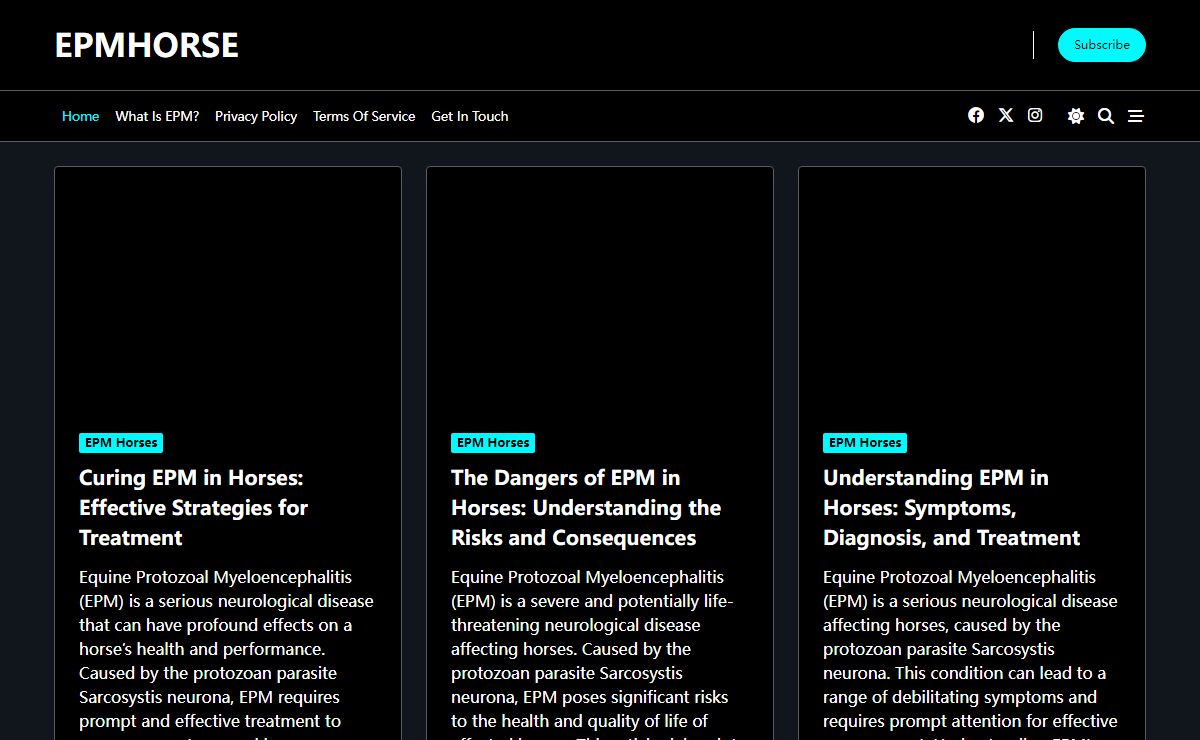 EPMhorse - Home to the Latest Information About EPM