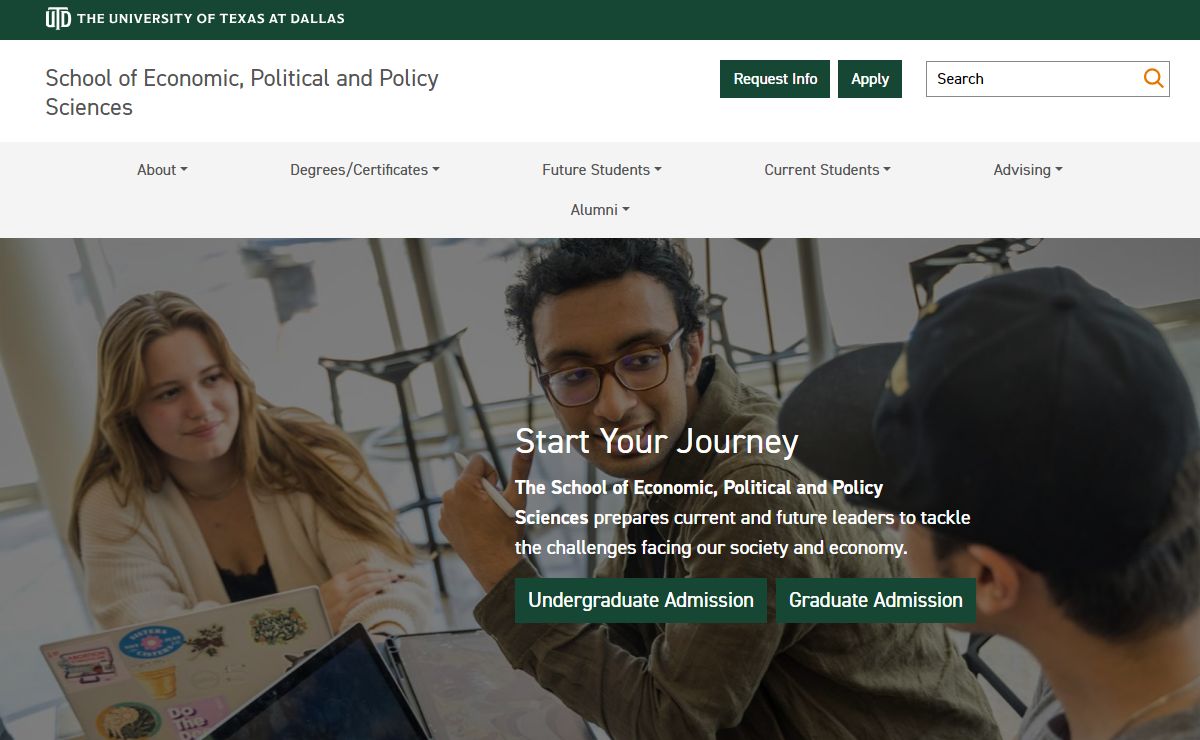 Homepage - School of Economic, Political and Policy Sciences | The University of Texas at Dallas