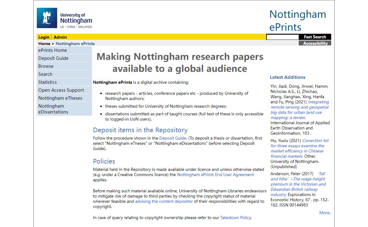 - Nottingham ePrints