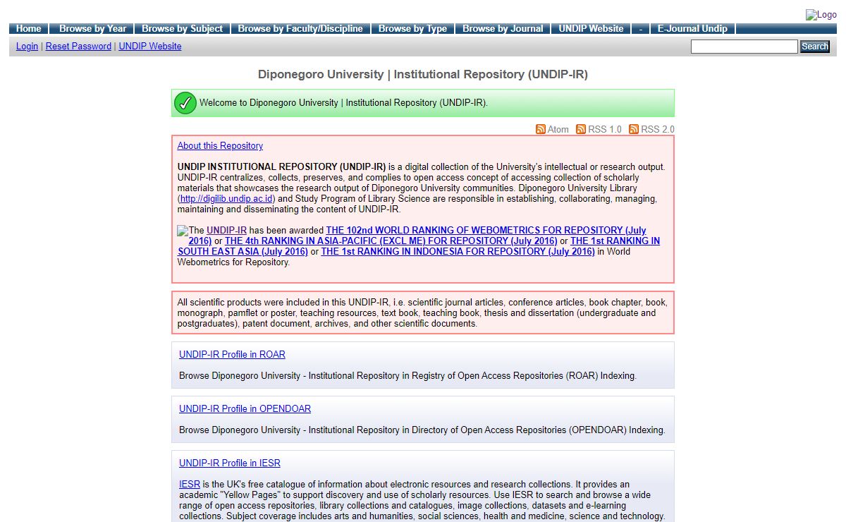 Diponegoro University | Institutional Repository (UNDIP-IR) - Diponegoro University | Institutional Repository (UNDIP-IR)