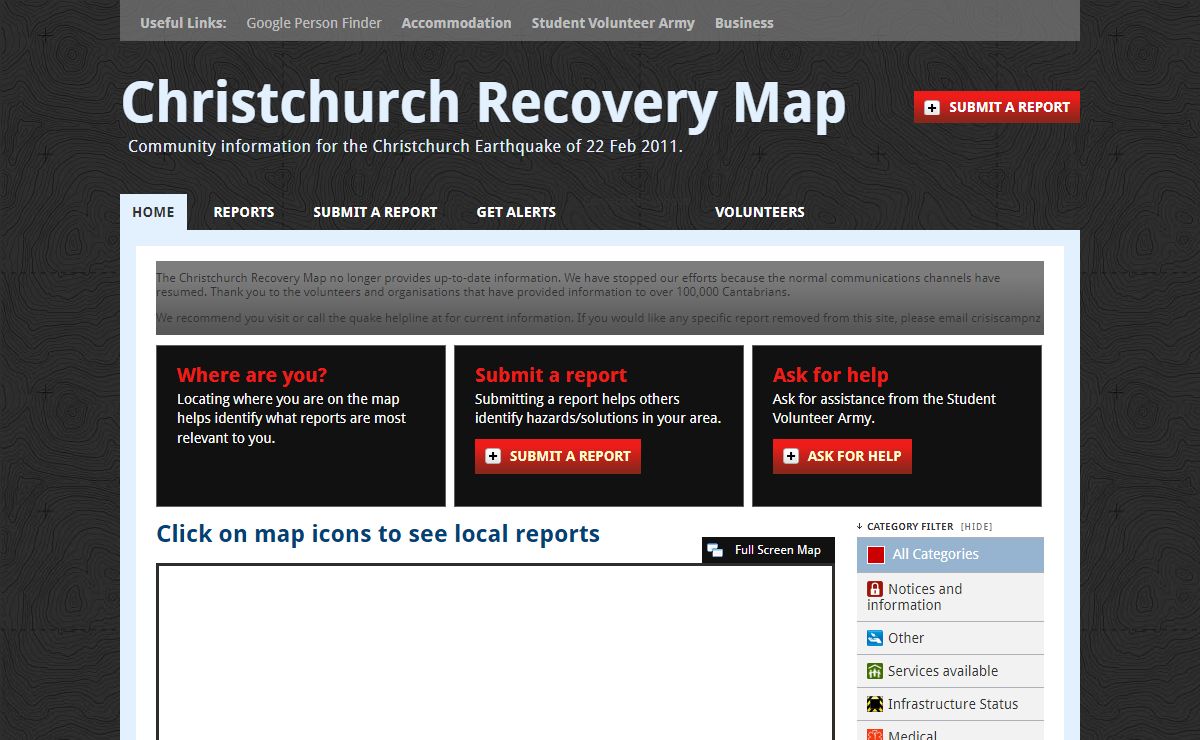 Christchurch Recovery Map