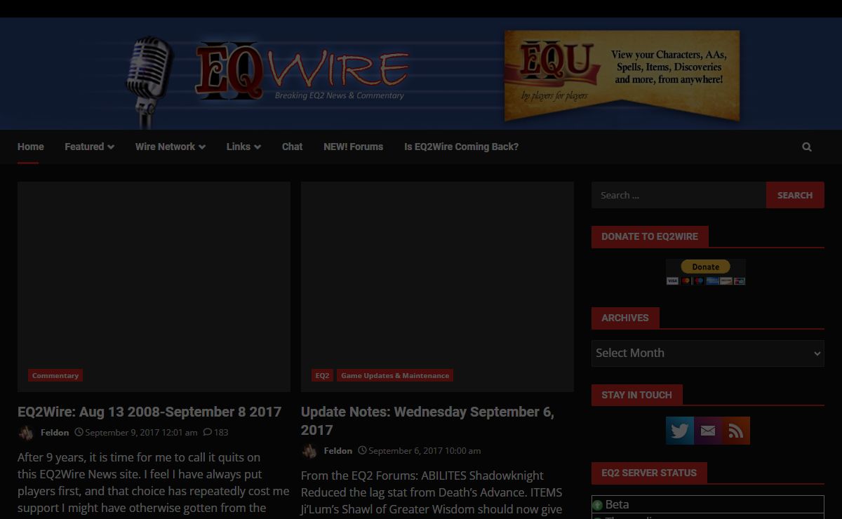 EQ2Wire – EverQuest II News & Commentary