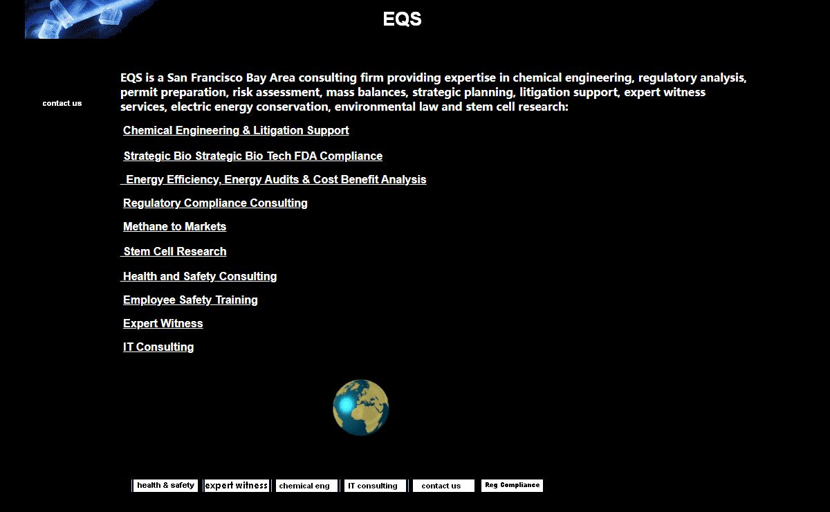 EQS Chemical and Environmental Consulting and Expert Witness Services