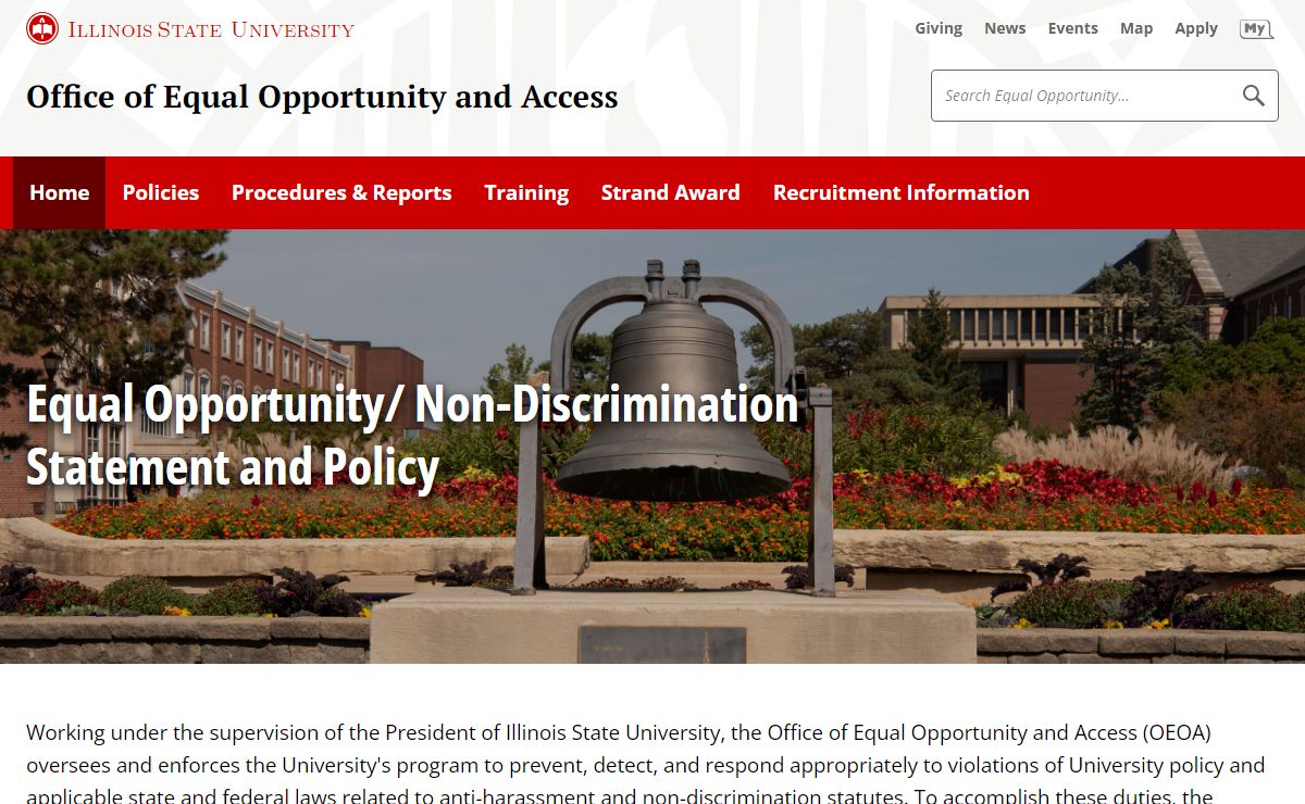 Equal Opportunity and Access | Illinois State