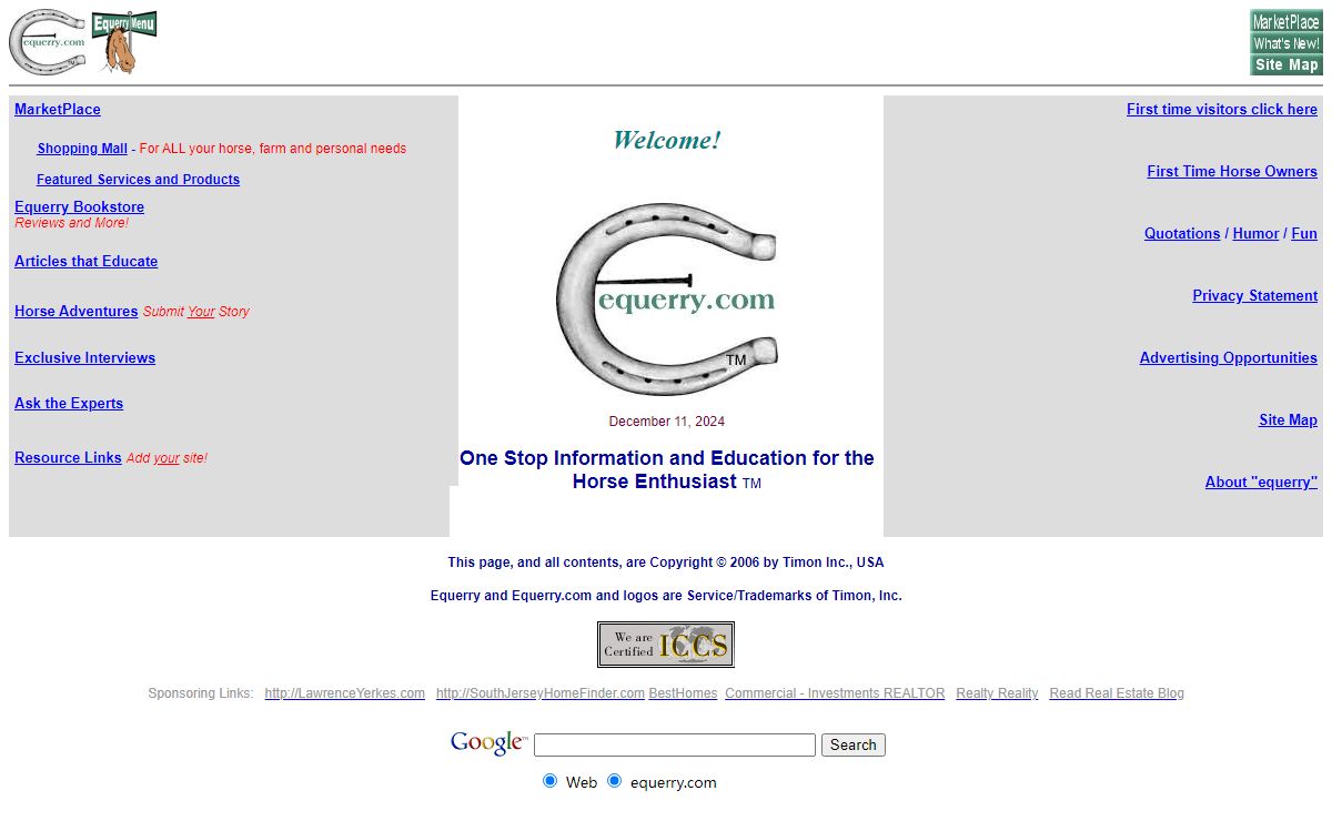 EQUERRY.COM - Information & Education for the Horse Enthusiast