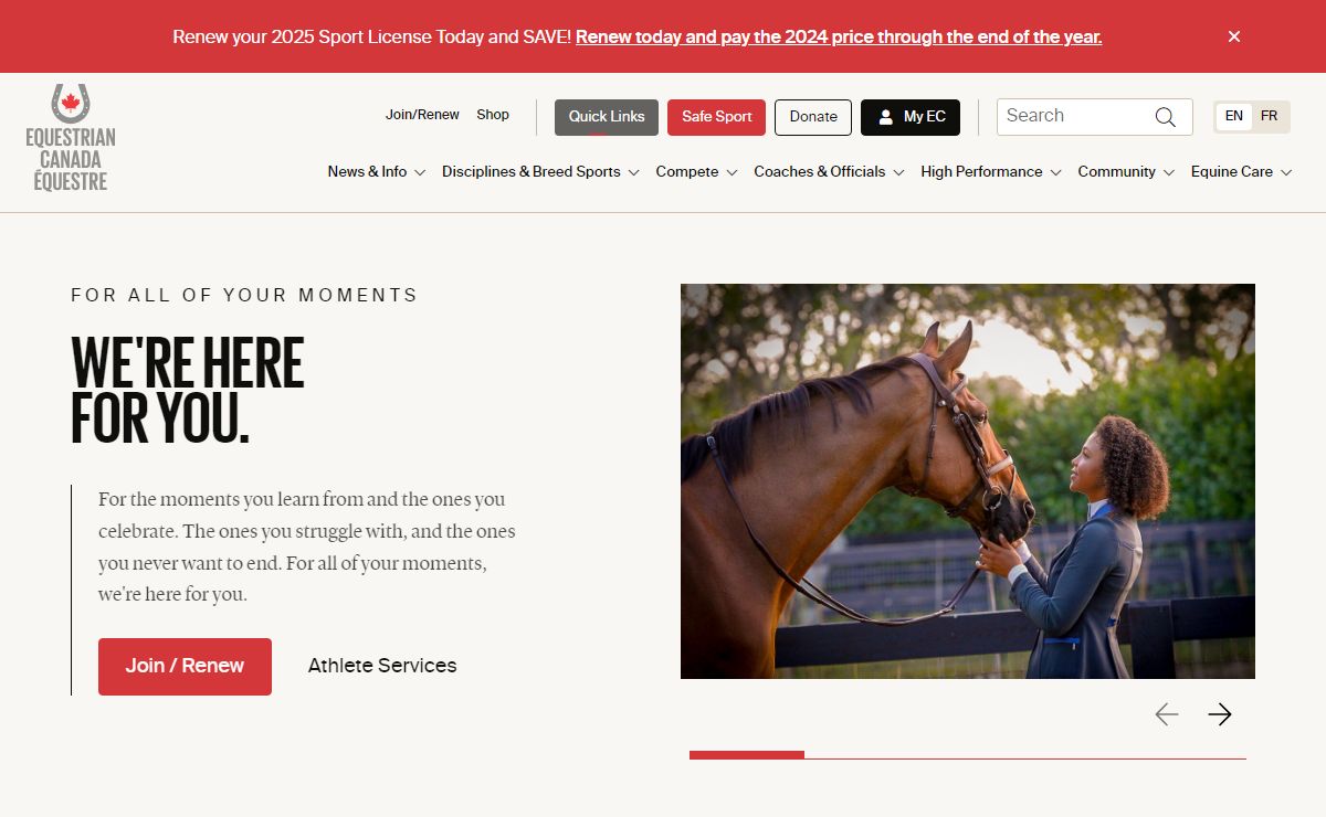 Home - Equestrian Canada