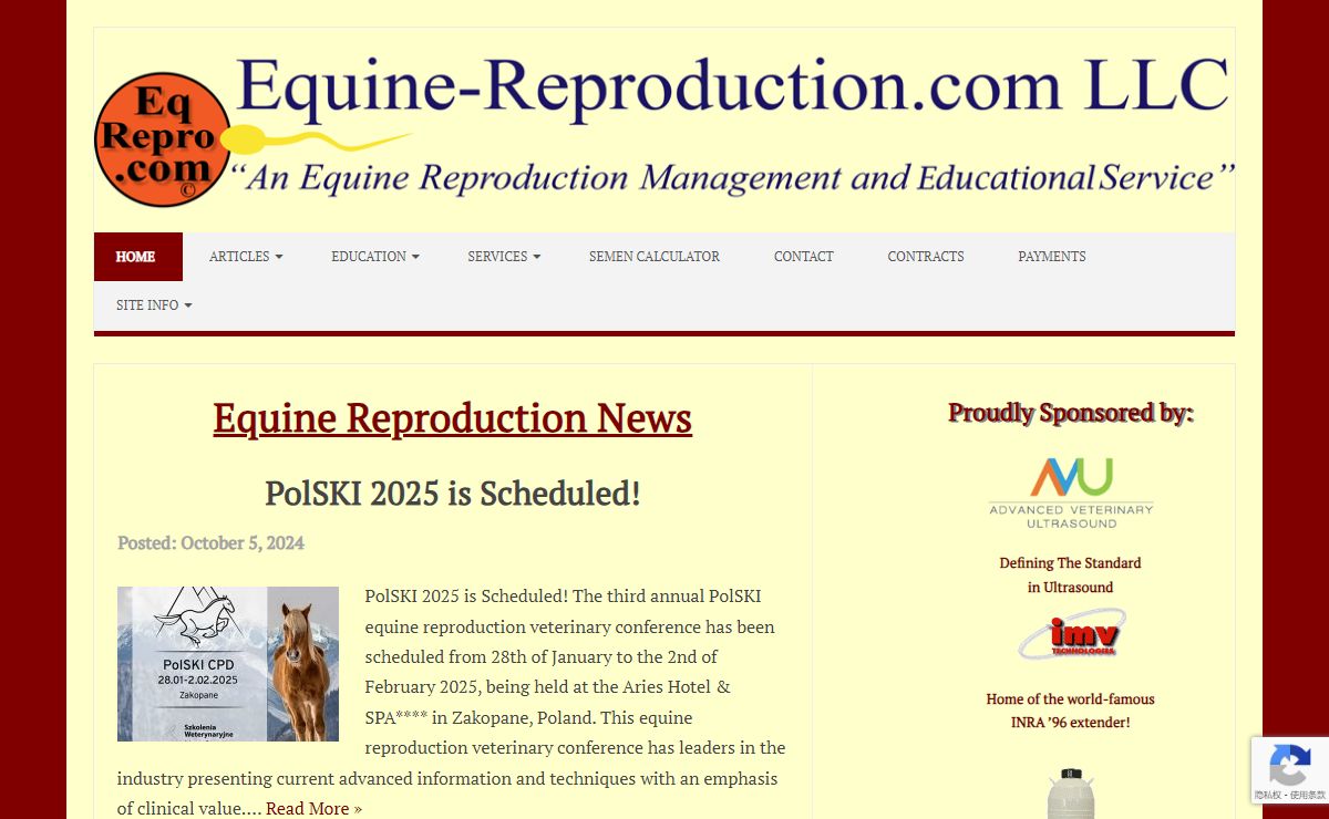Equine-Reproduction.com, LLC • An equine reproduction management and educational service