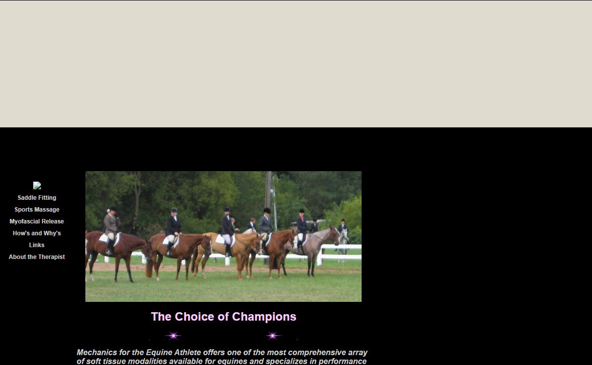 Mechanics for the Equine Athlete