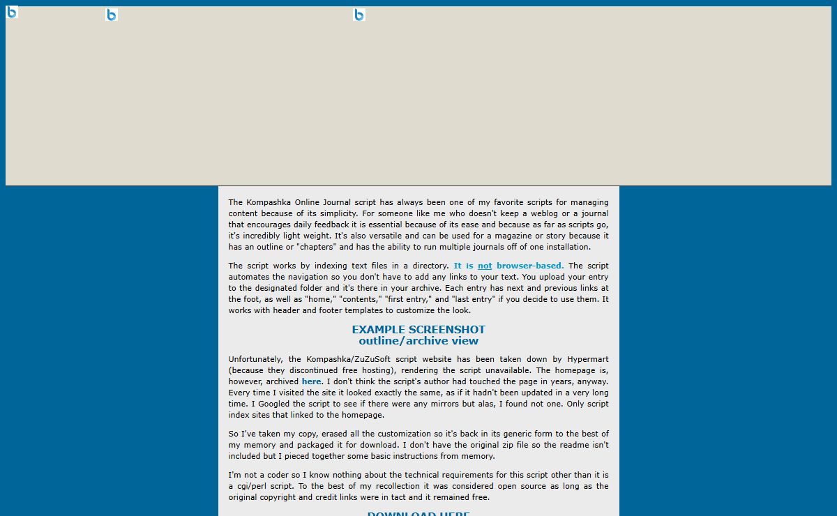 Online Journal Script