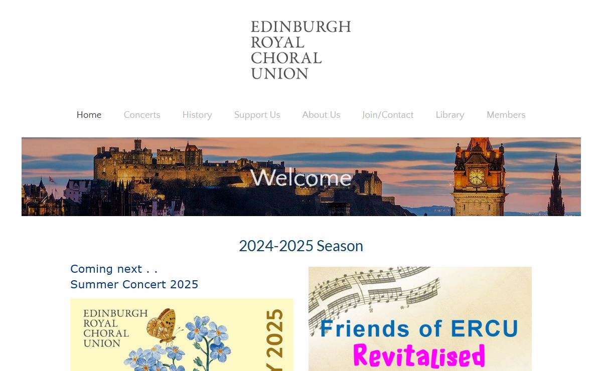 Edinburgh Royal Choral Union - A leading choir in Edinburgh - Edinburgh Royal Choral Union - One of Scotland's leading choirs.