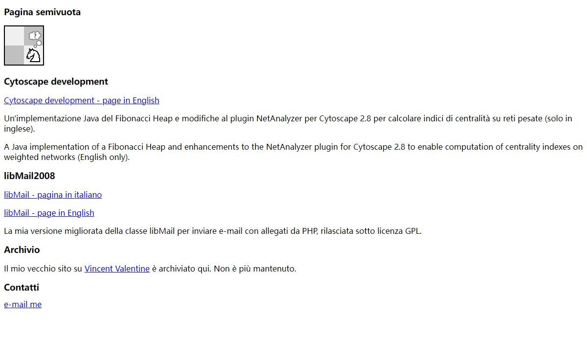 la pagina semivuota di eregil