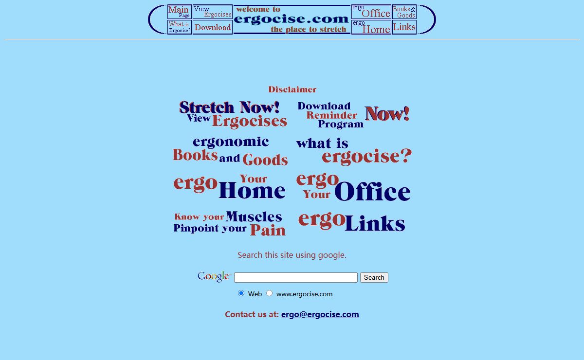 Welcome to ergocise.com