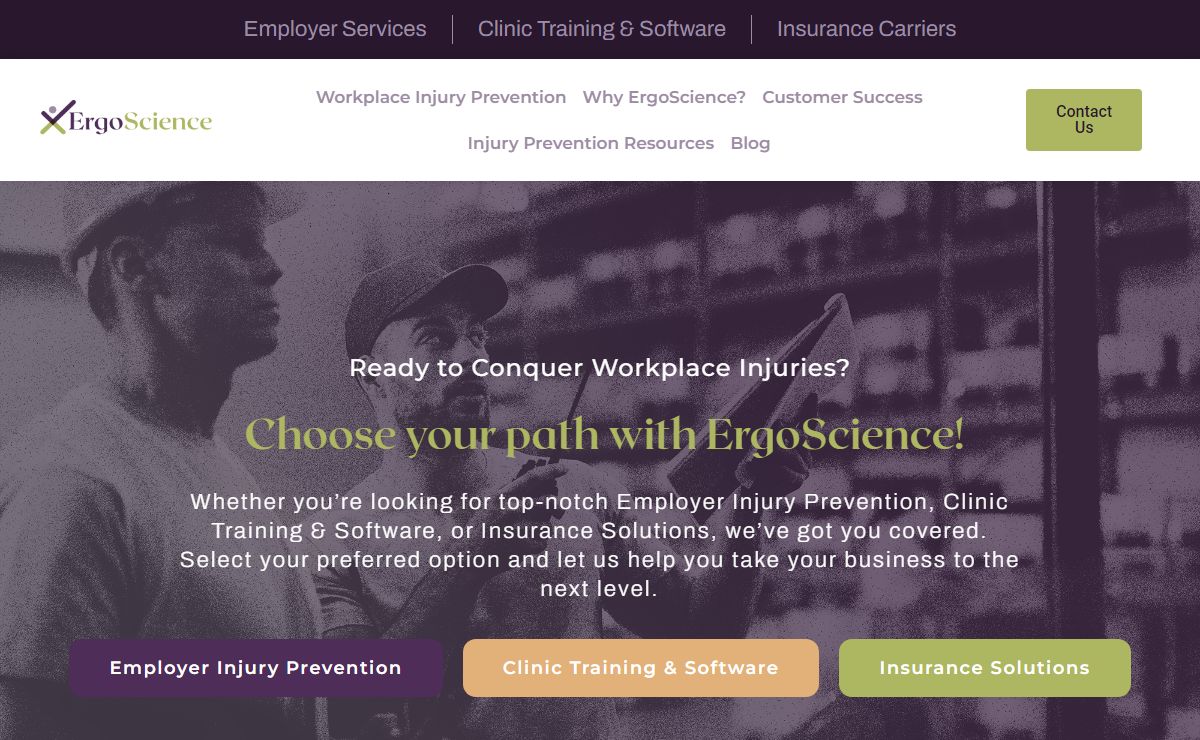 ErgoScience, Inc. | Helping The World With Workplace Injuries