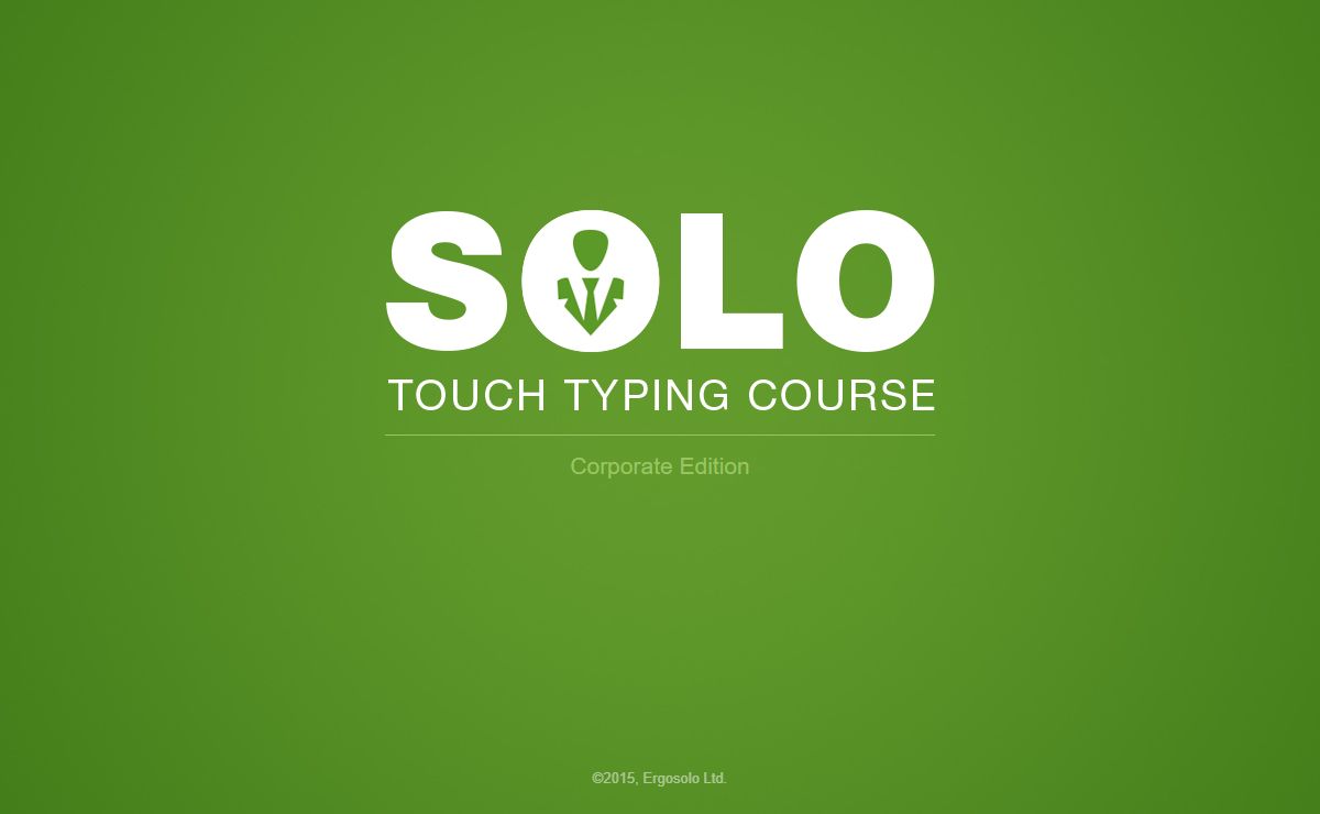 SOLO: Touch Typing Tutor | Corporate Edition