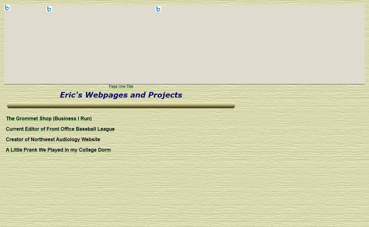Eric's Webpages and Projects