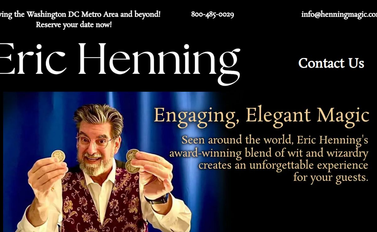 Eric Henning Magic | The Capitol Conjuror