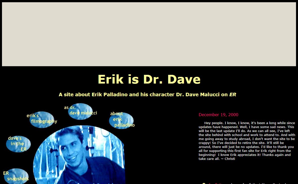 Erik is Dr. Dave