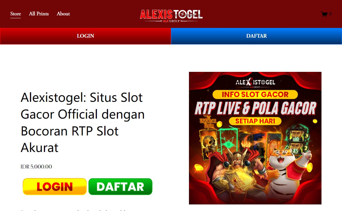 Alexistogel: Situs Slot Gacor Official dengan Bocoran RTP Slot Akurat