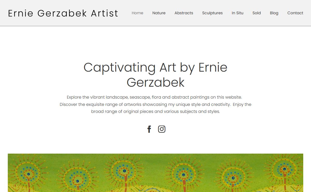 Home - Original Contemporary Paintings By Ernie Gerzabek Artist